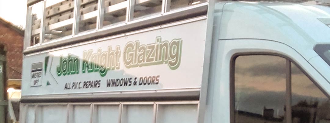 John Knight Glazing work van.