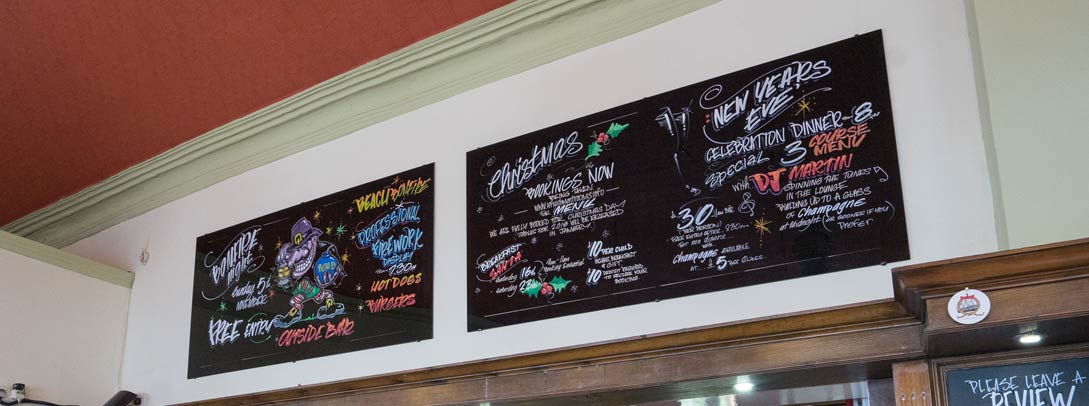 Black Glass menu boards installed on the Wirral